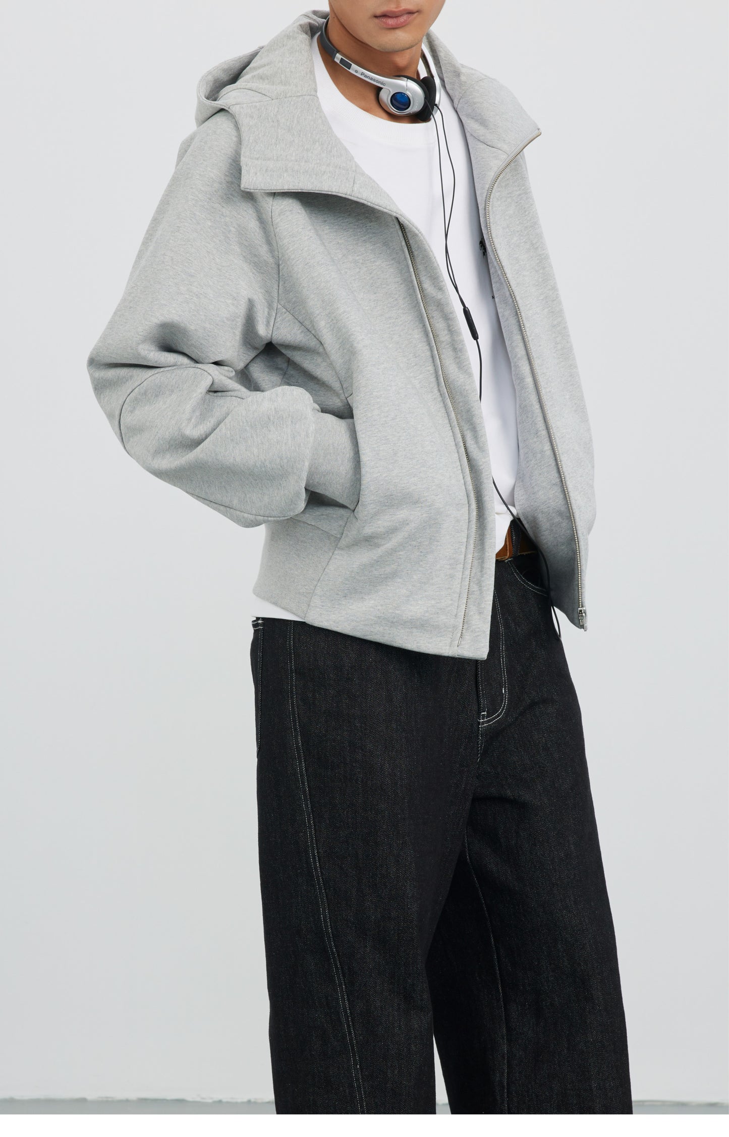 Turtleneck Hooded Sweatshirt