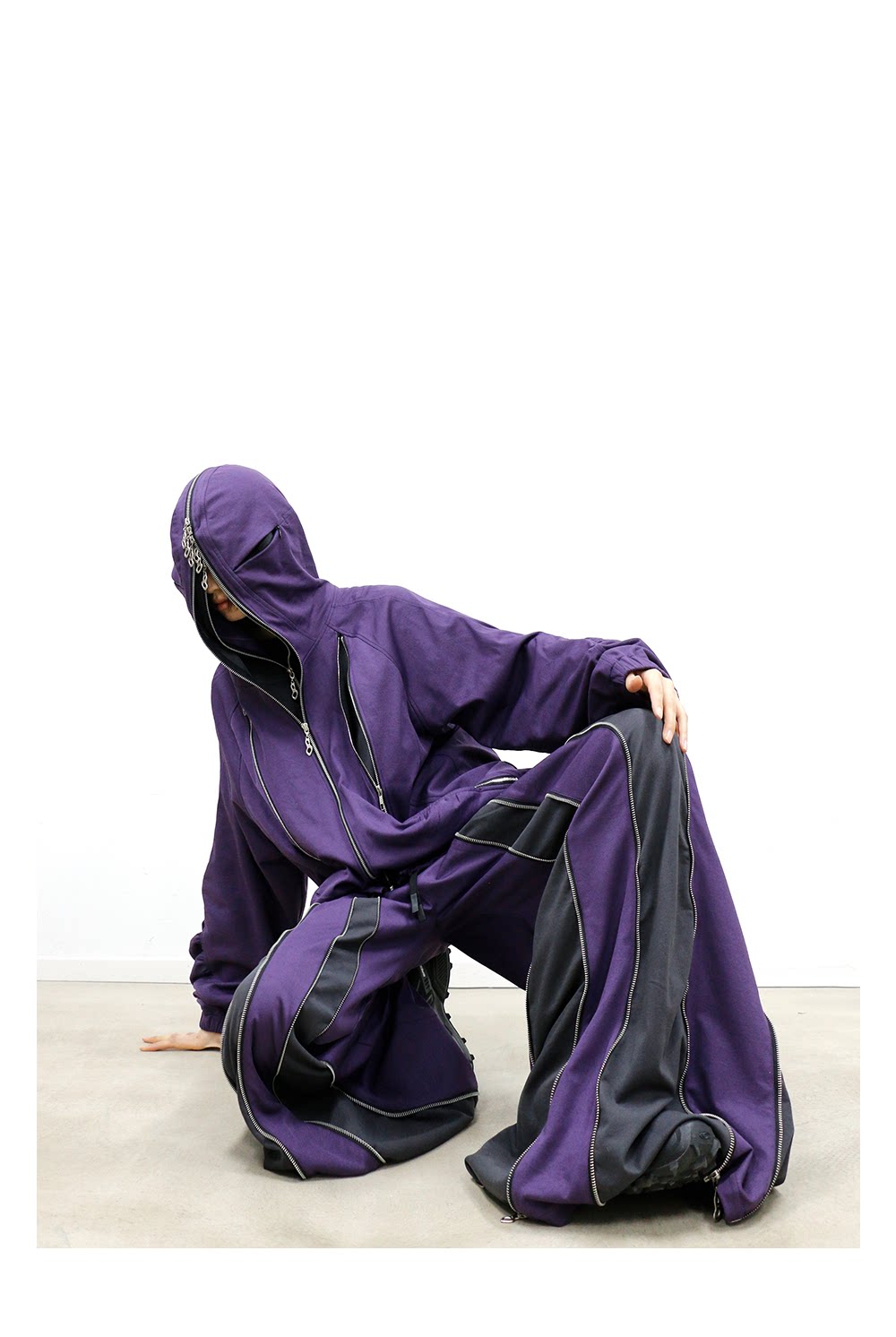 Multi-Zip Sweatpants