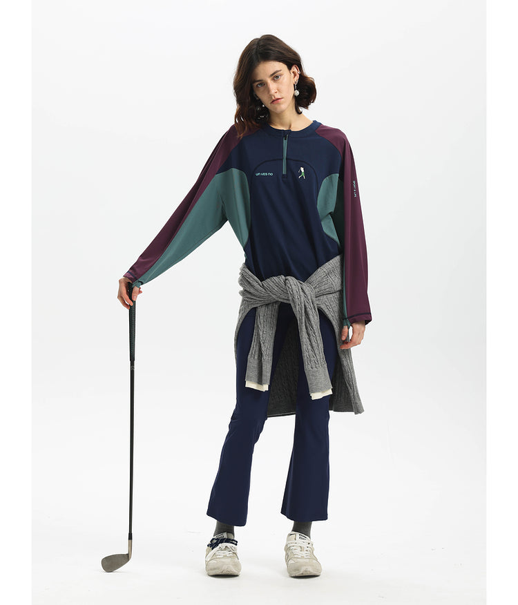 Contrast color sports T-shirt