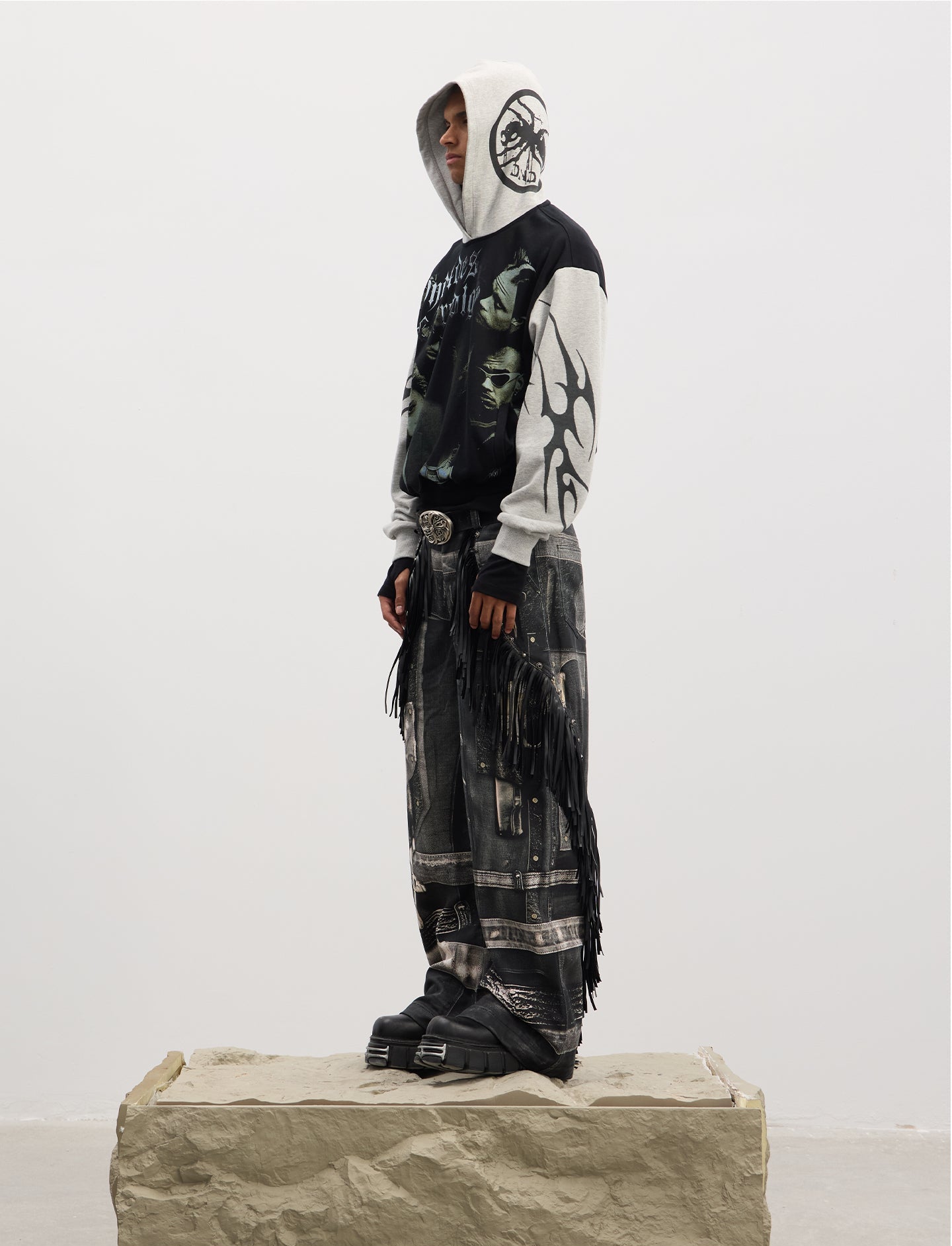 Printed Stitch Hoodie