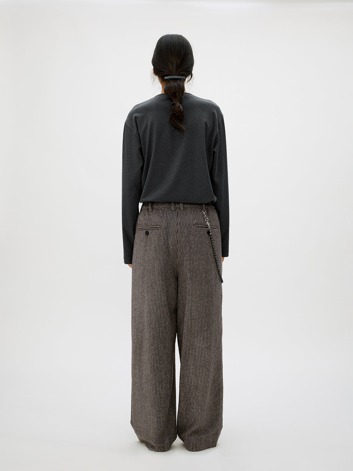 Loose Double-Pleated Casual Pants