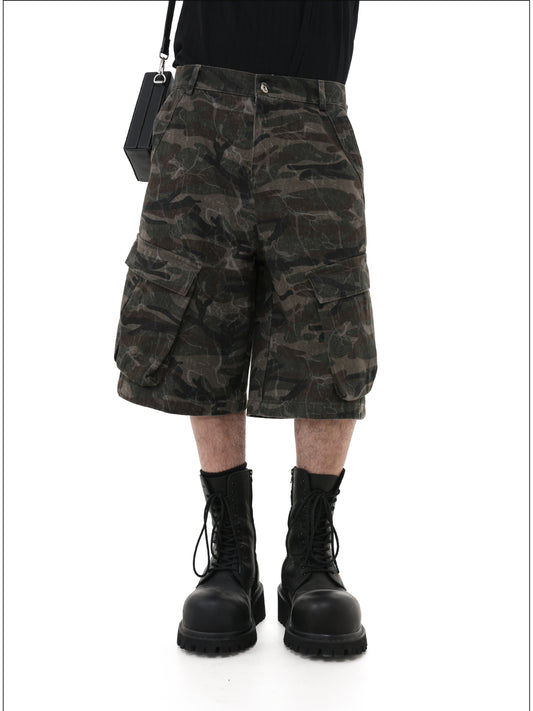 Wash-processed shorts