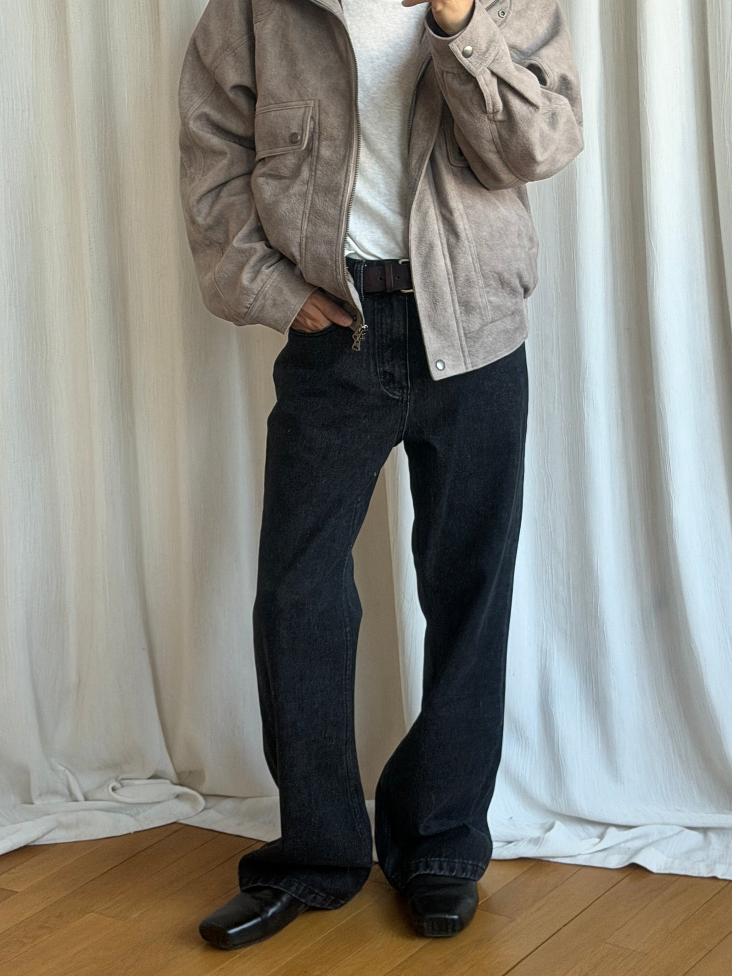 Slub Cotton Vintage Jeans