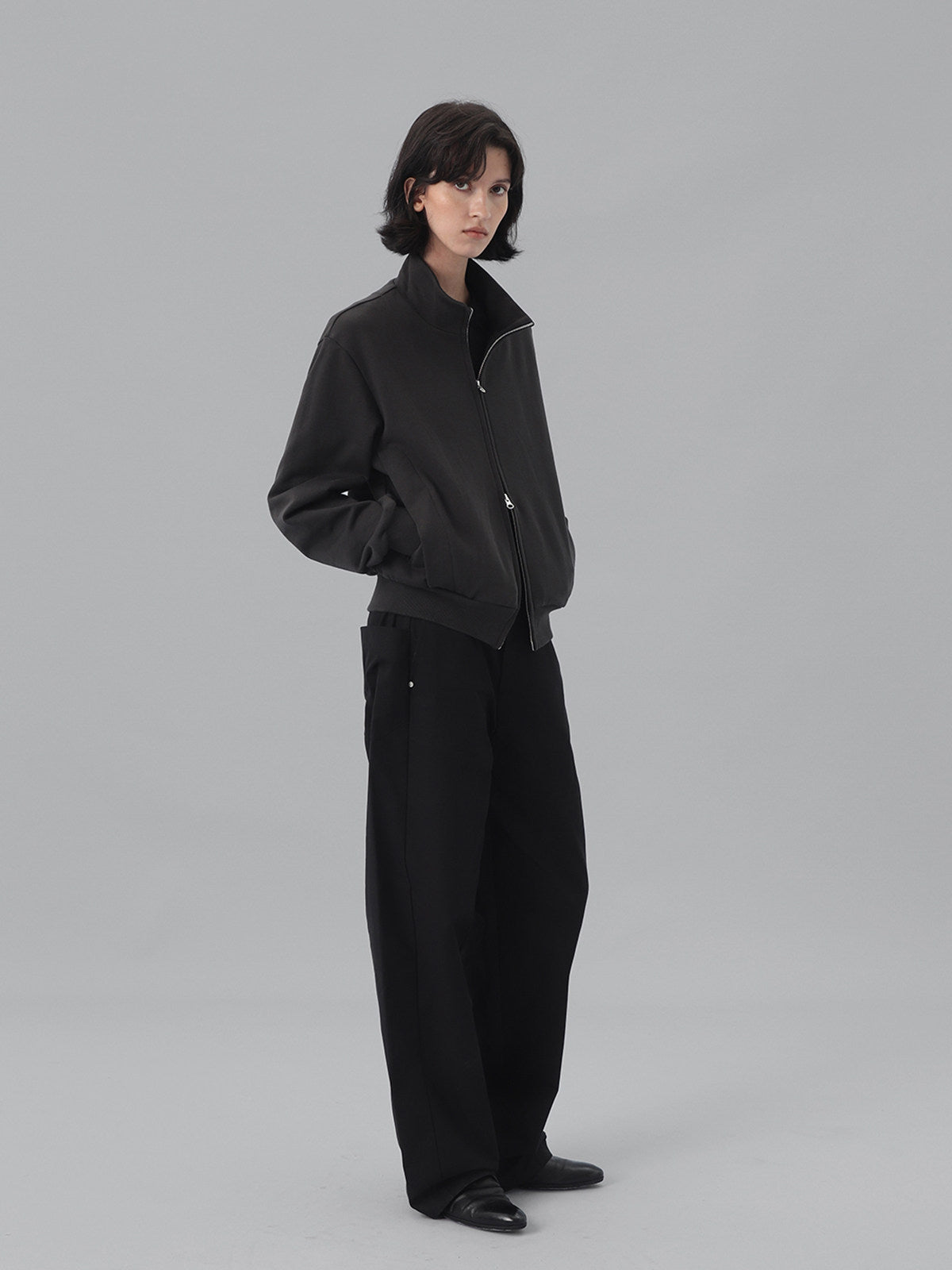 Straight-Leg Pants with Patches