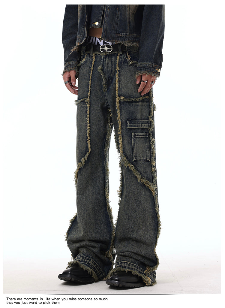 Washed Old Tassel Bootcut Jeans