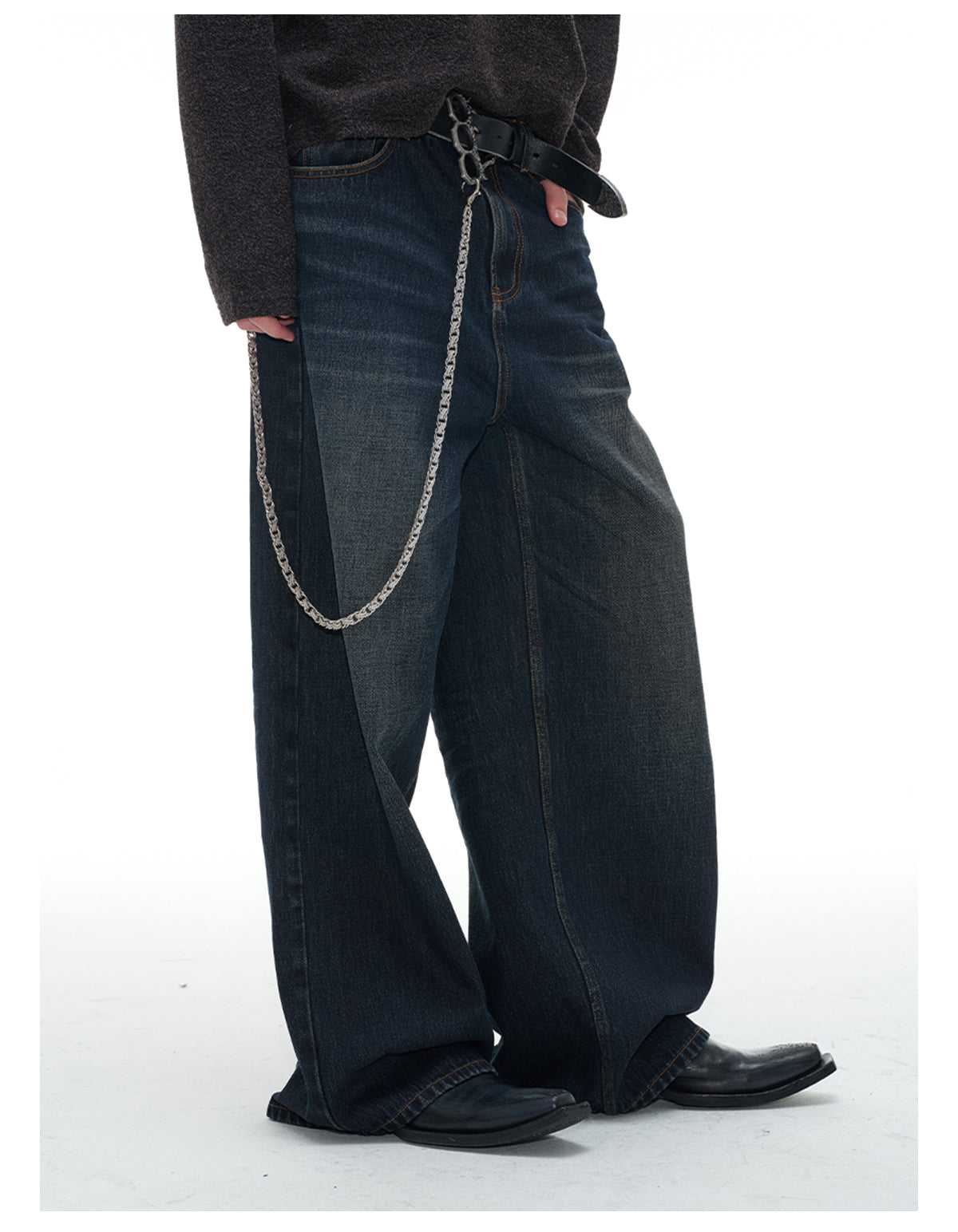 Dark blue vintage jeans