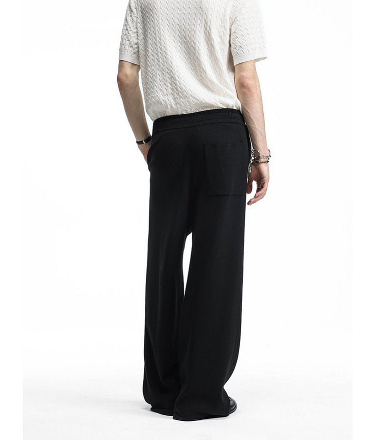 Relaxed Straight-Leg Casual Pants