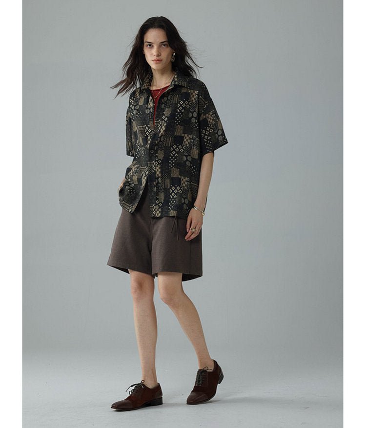Vintage-style linen shirt