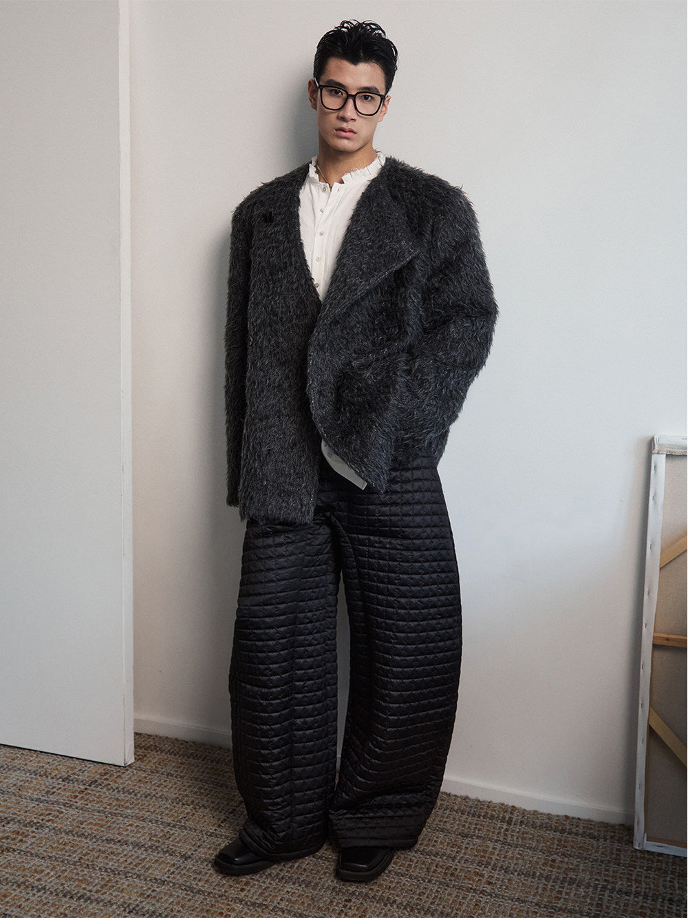 Checkered Cotton Casual Pants