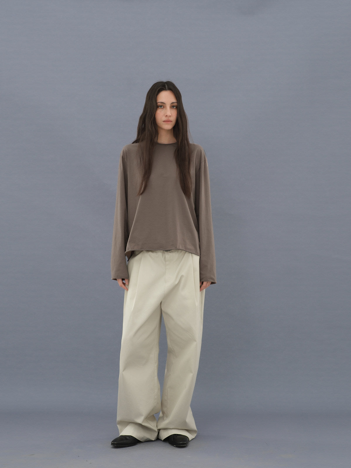 T-shirt with Roll-Up Sleeves