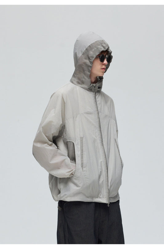 Loose Hooded Sunscreen Jacket