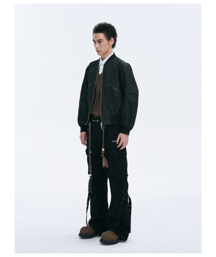 Reversible bomber jacket