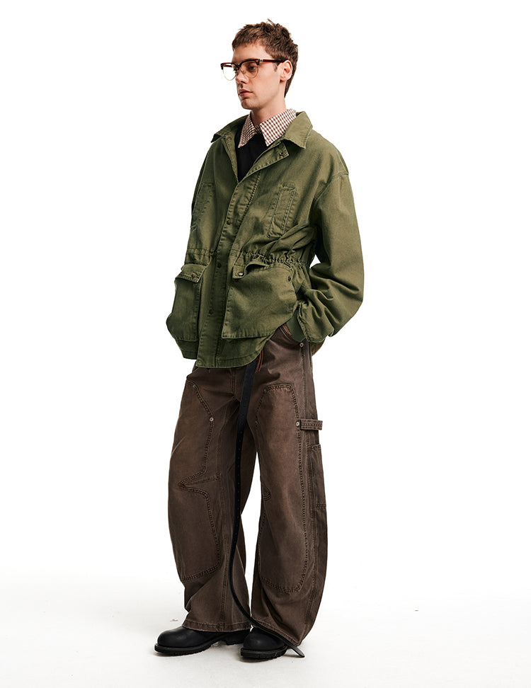 Relaxed Fit Casual Multi-Pocket Jacket