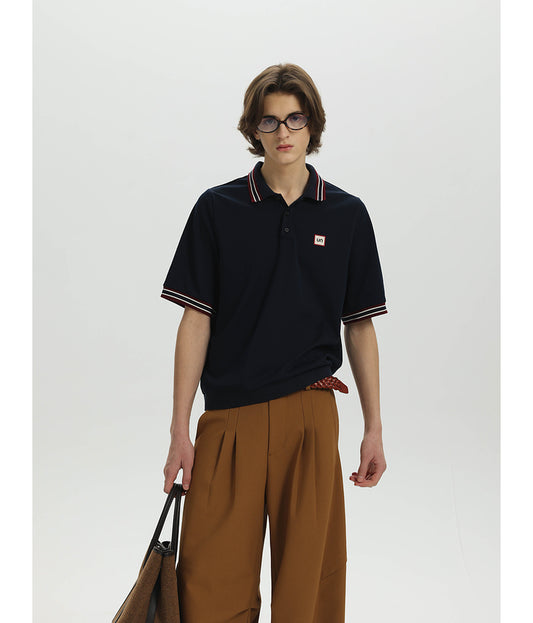 College-style polo shirt