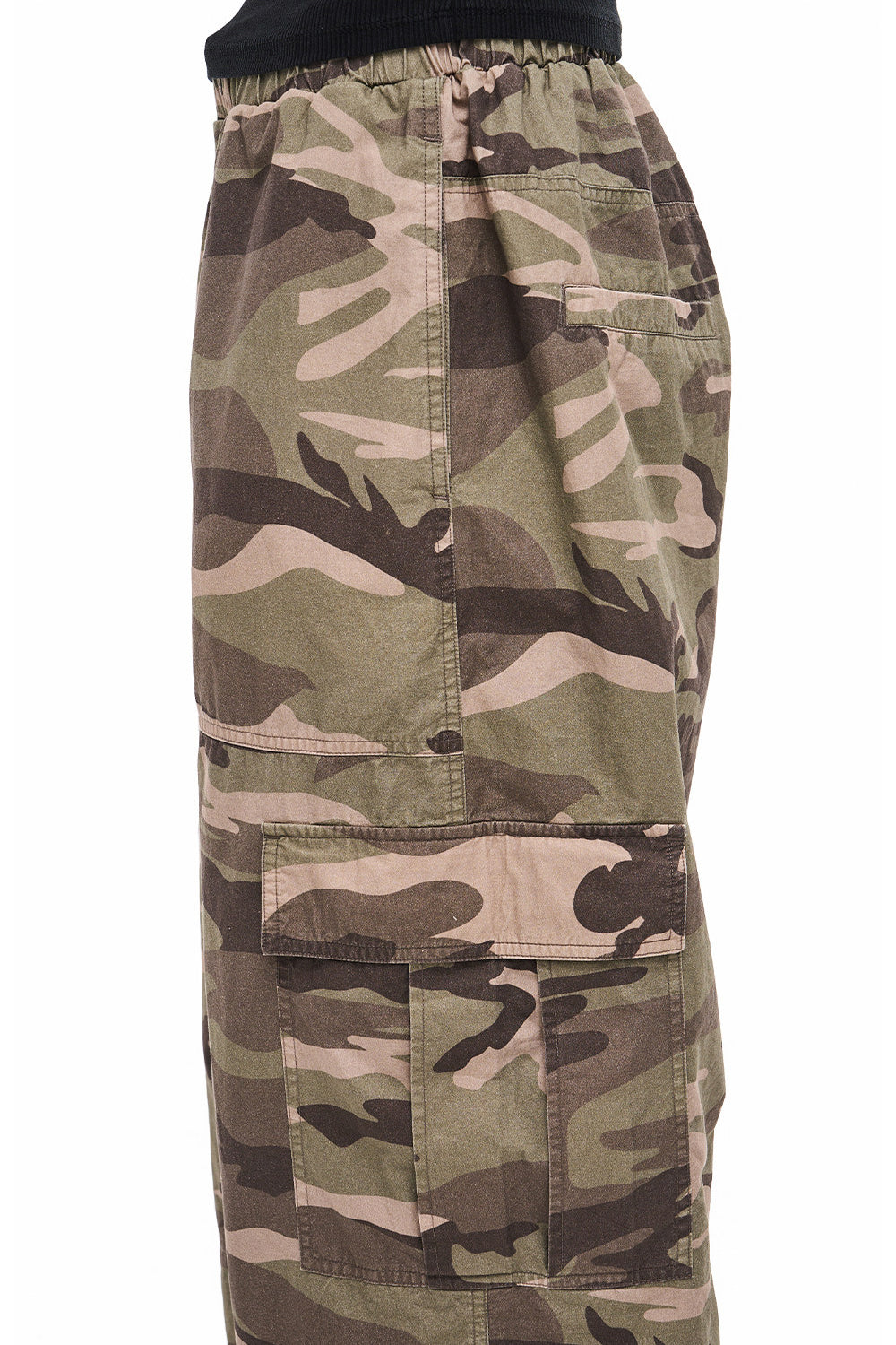 Reversible Camouflage Distressed Work Pants