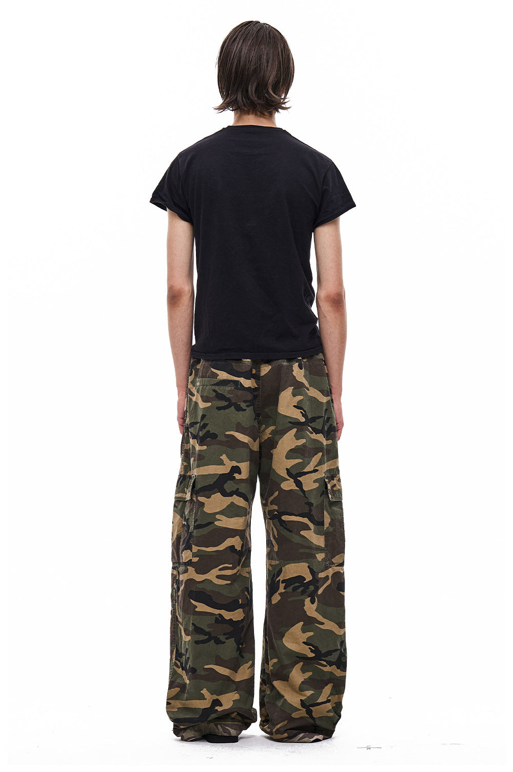 Reversible Camouflage Distressed Work Pants