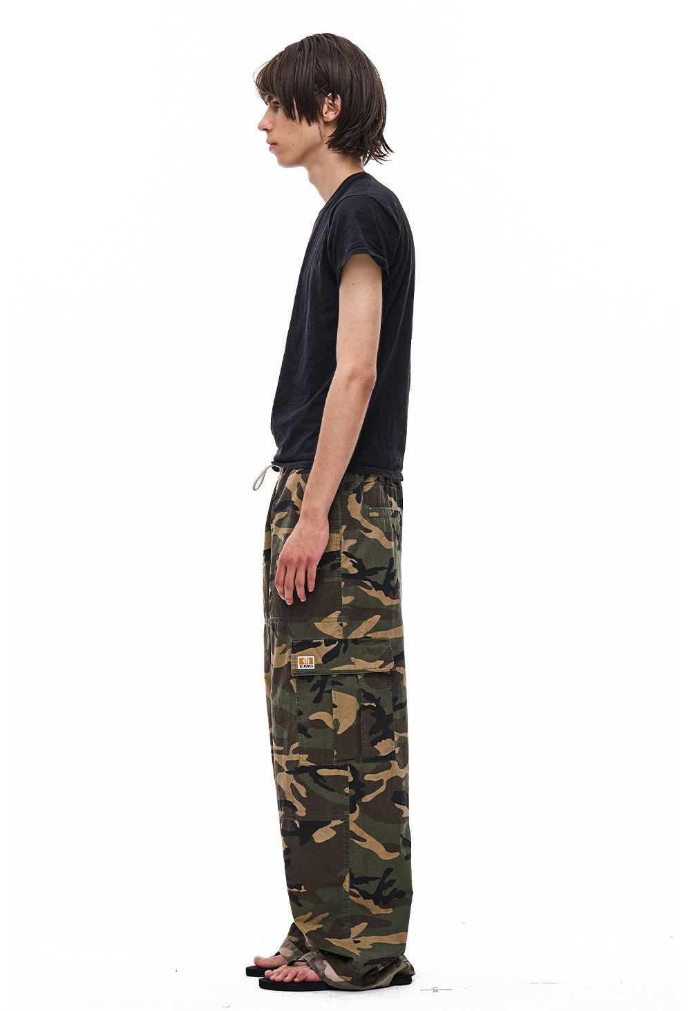 Reversible Camouflage Distressed Work Pants