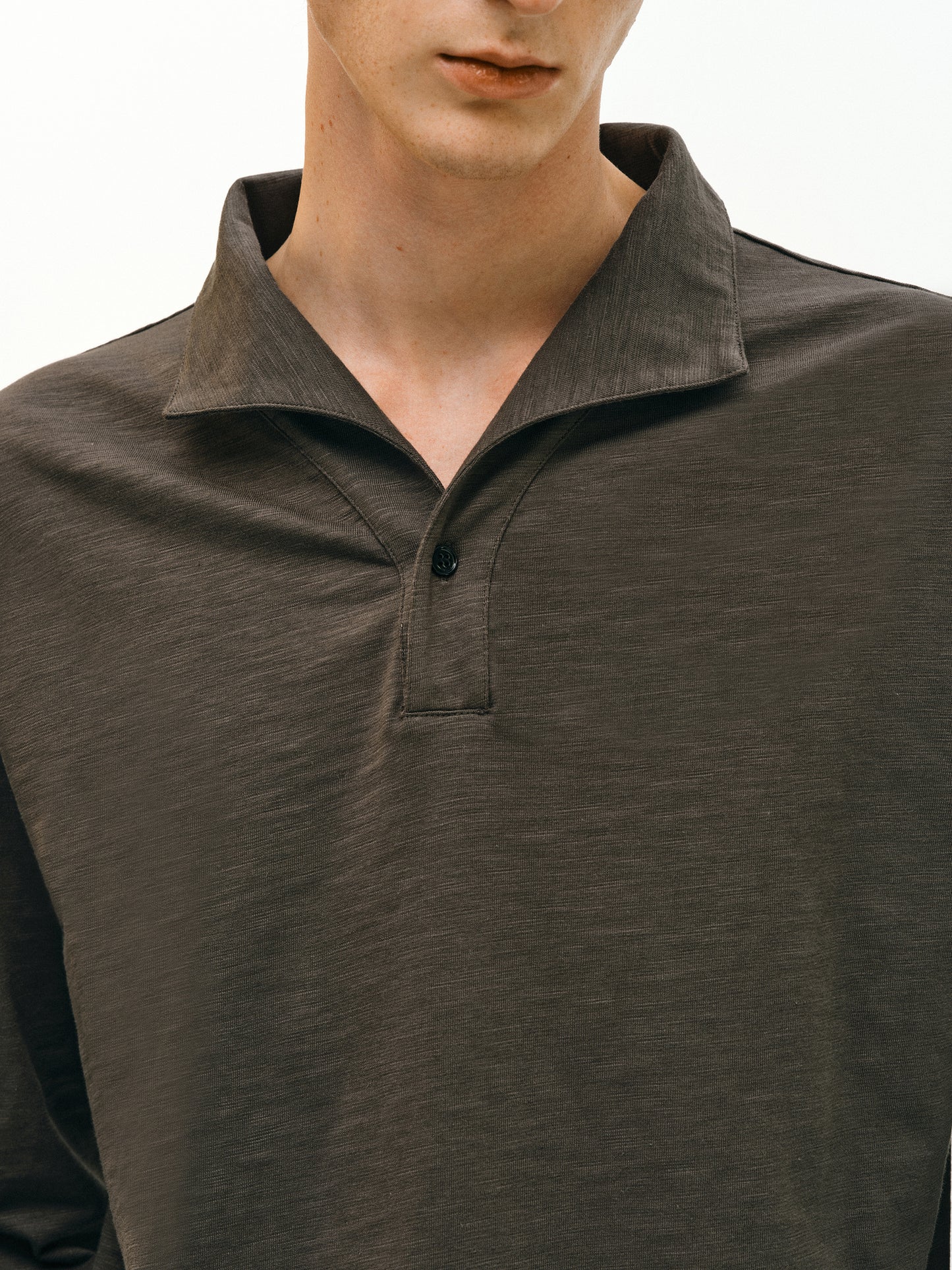 Bamboo Collar Polo Shirt
