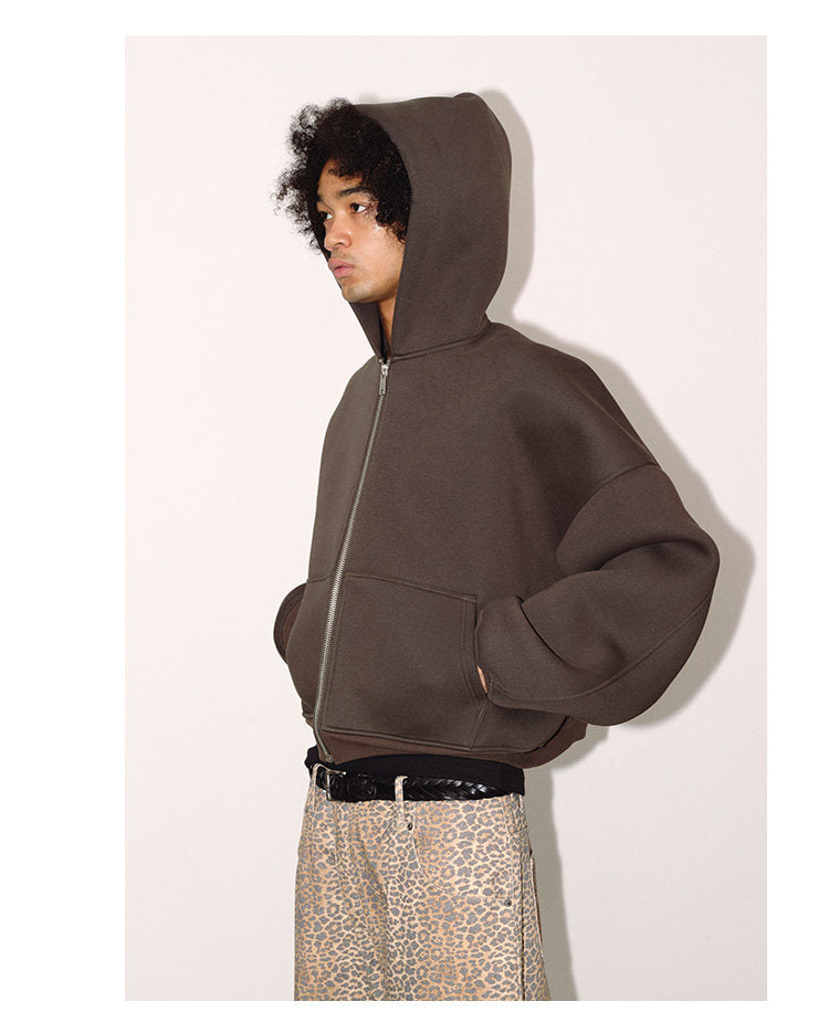 Oversized Zip-Up Sweatshirt