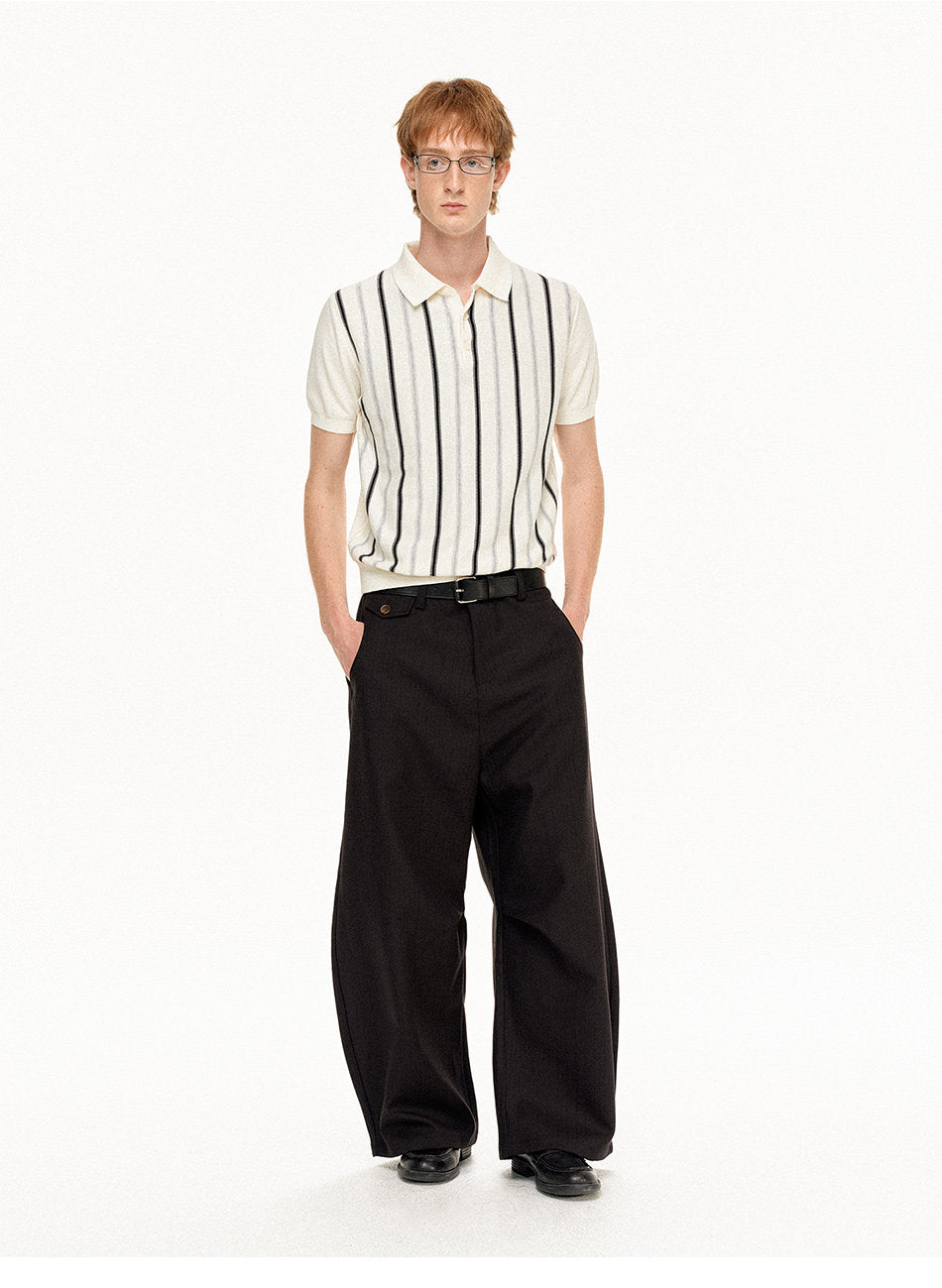 Striped Casual Polo Shirt