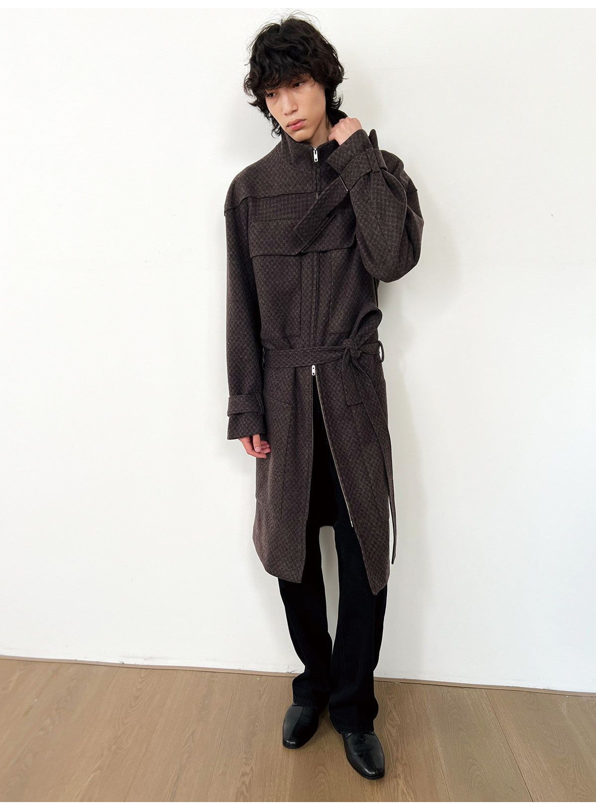 Slightly Loose Fit Wool Coat