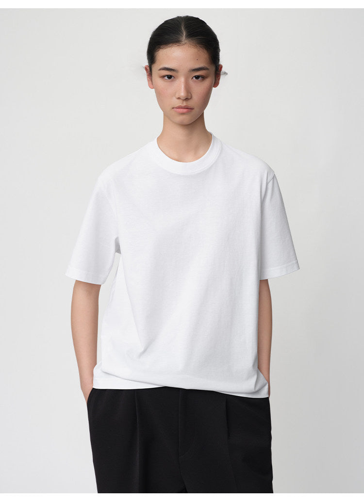 Relaxed-Fit Basic Round-Neck T-Shirt