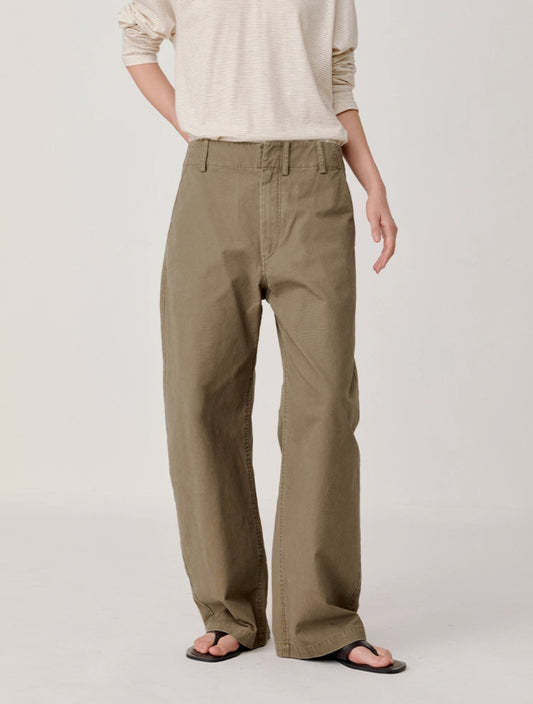 Wash Straight Casual Pants