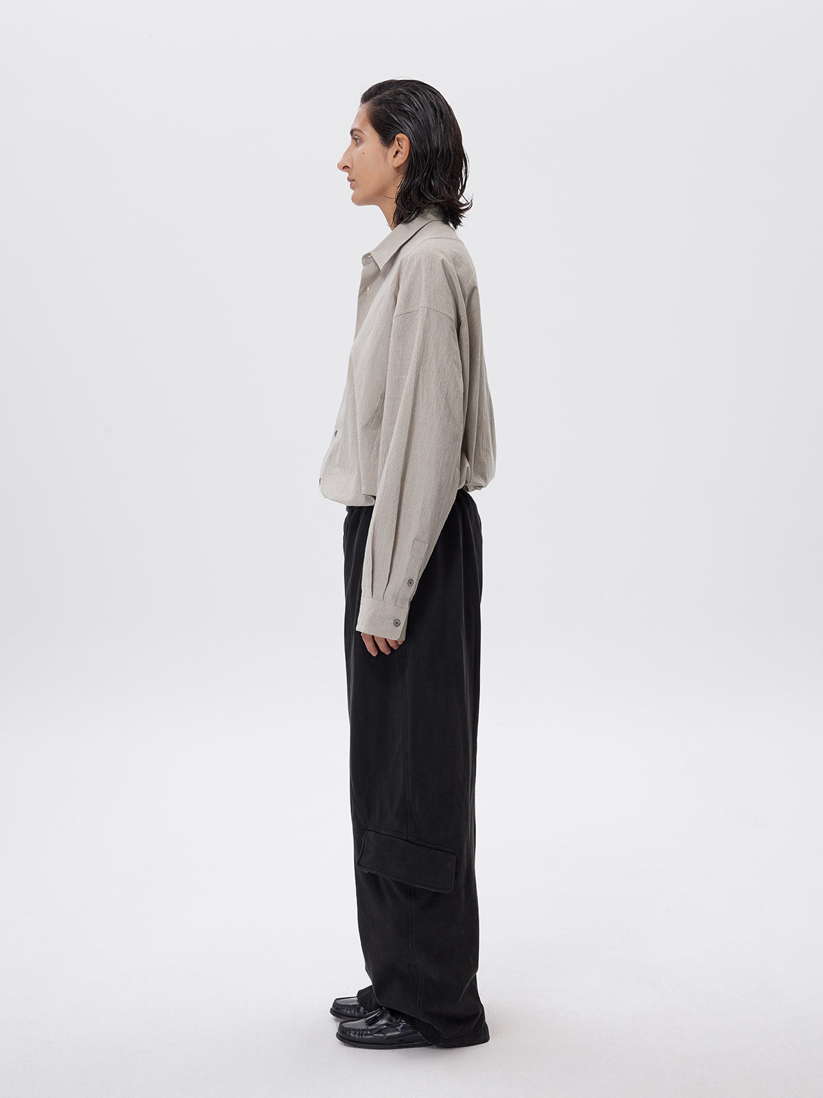 Wash-processed sweatpants