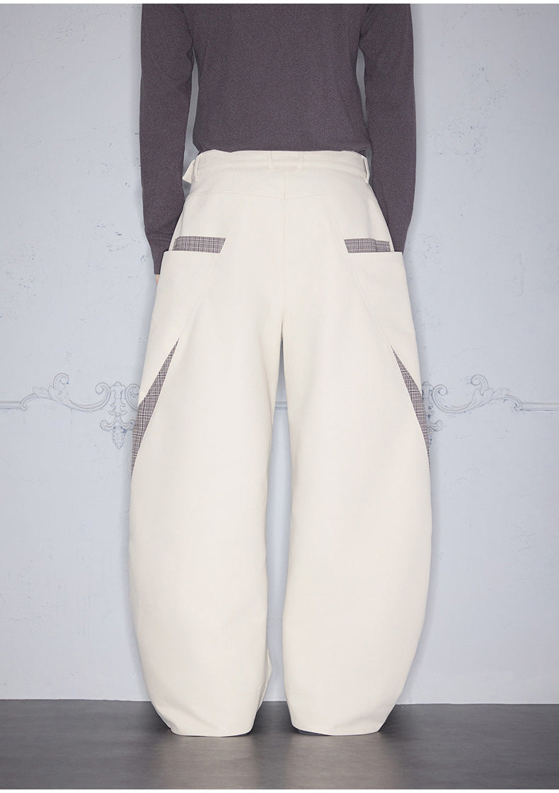 Deconstructed Casual Denim Pants