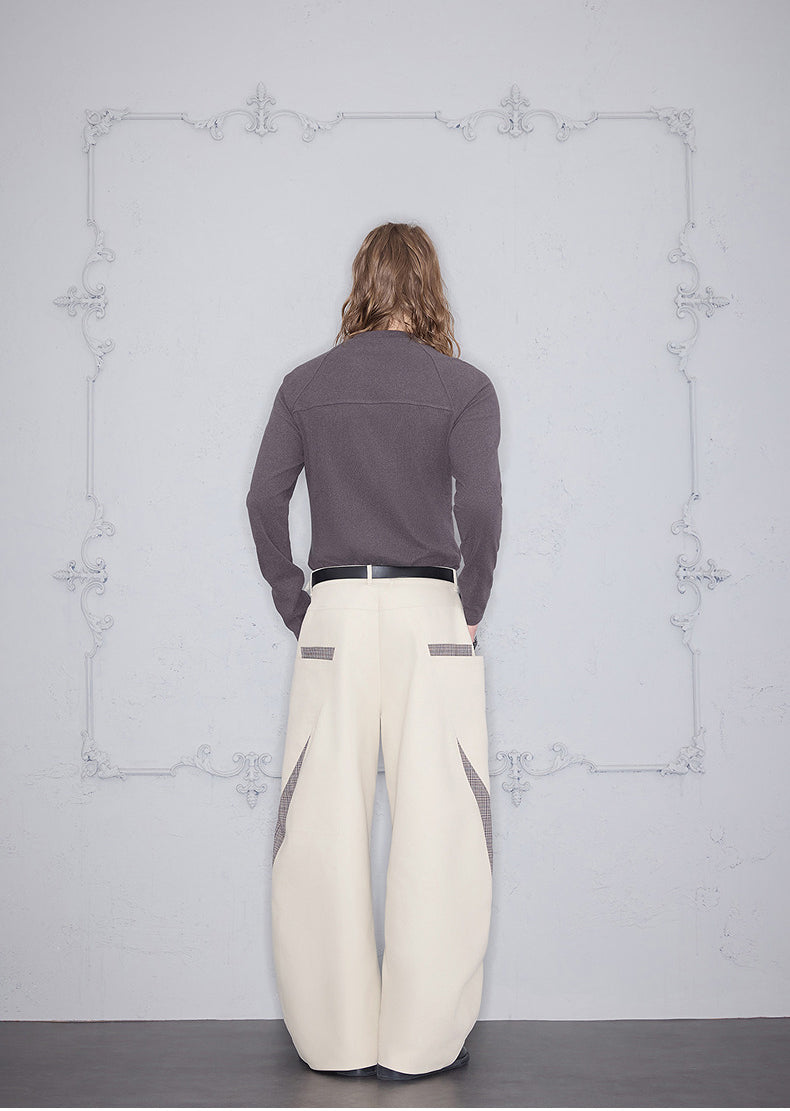 Deconstructed Casual Denim Pants