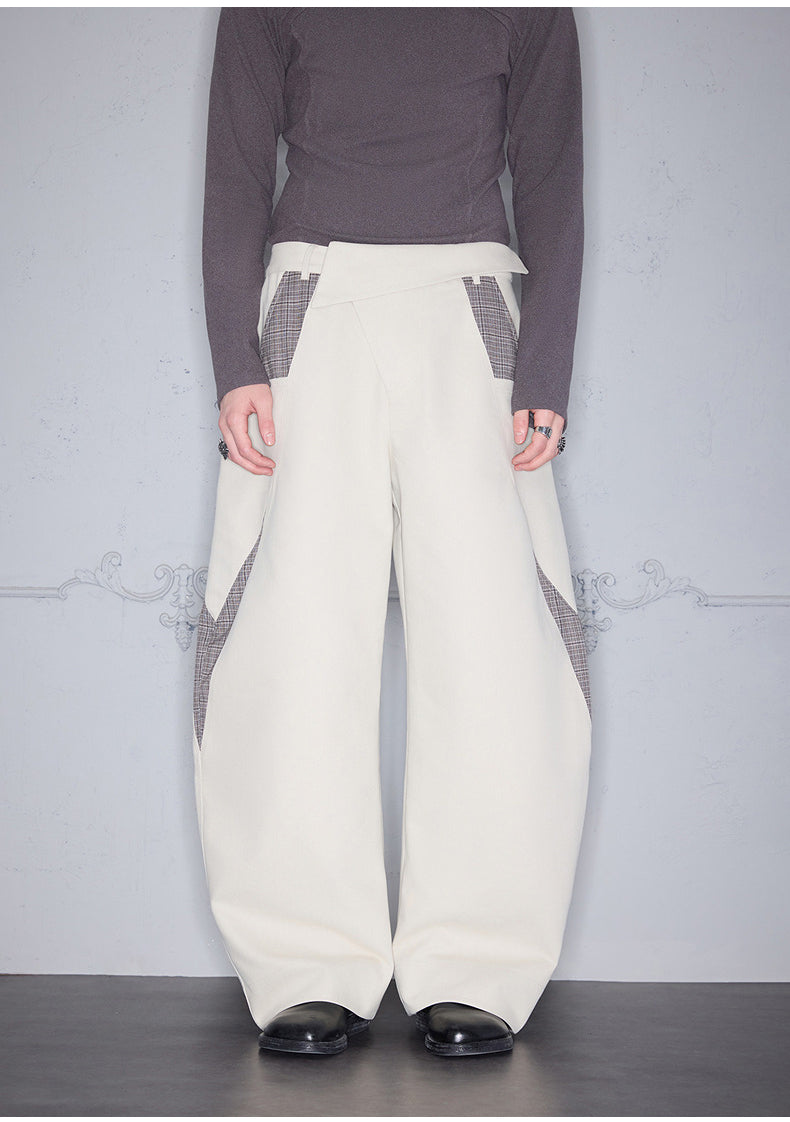 Deconstructed Casual Denim Pants