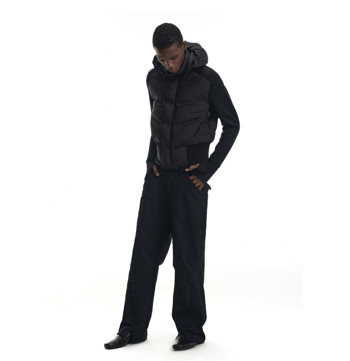 Down Jacket with Detachable Hood
