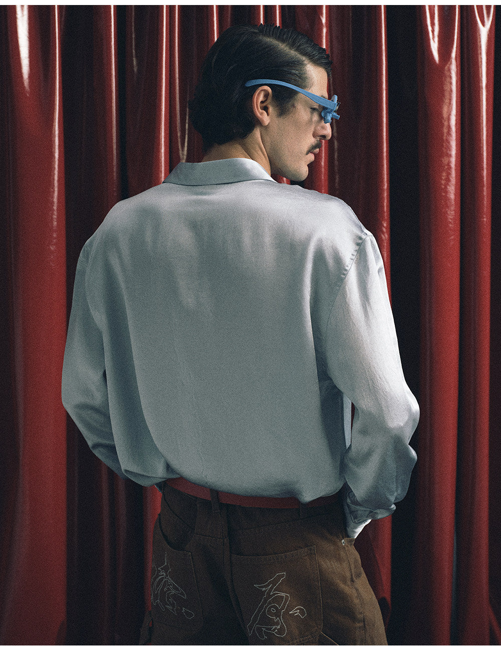 Retro Glossy Nylon Shirt