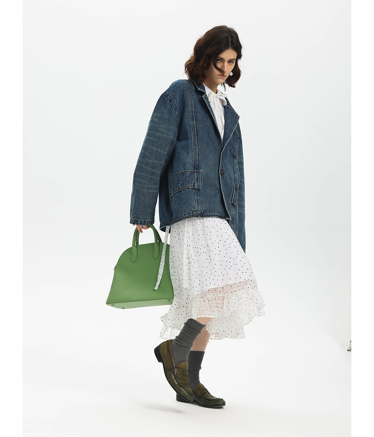 Retro Whisker Denim Jacket