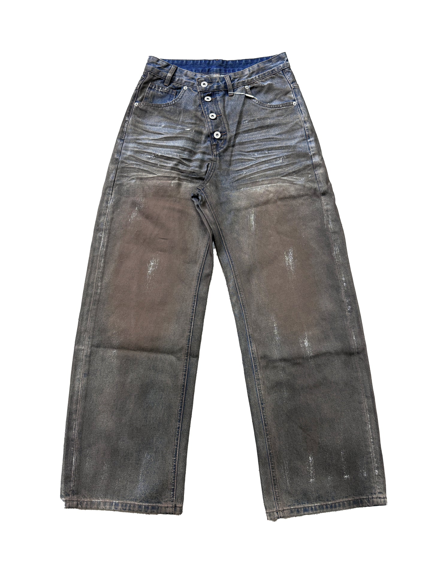 Wishbone Wash Baggy Jeans