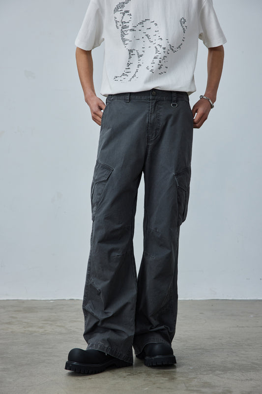 Grass-dyed Washed Casual Pants