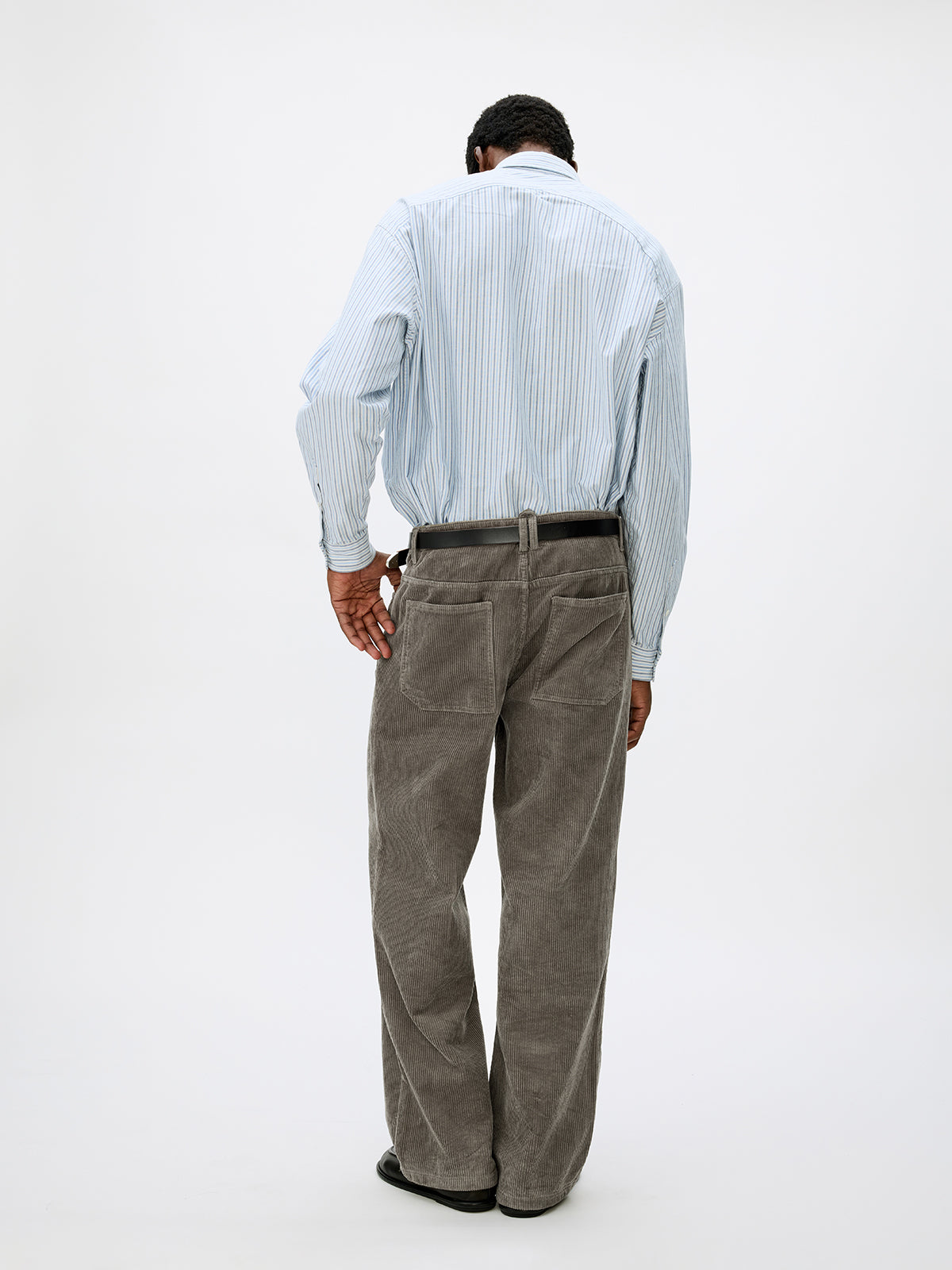 Wash-processed Straight Casual Pants