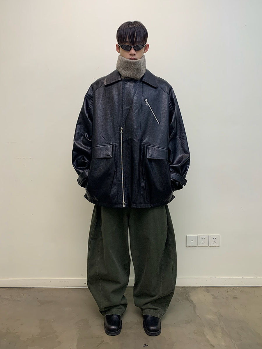 Oversized mid-length jacket