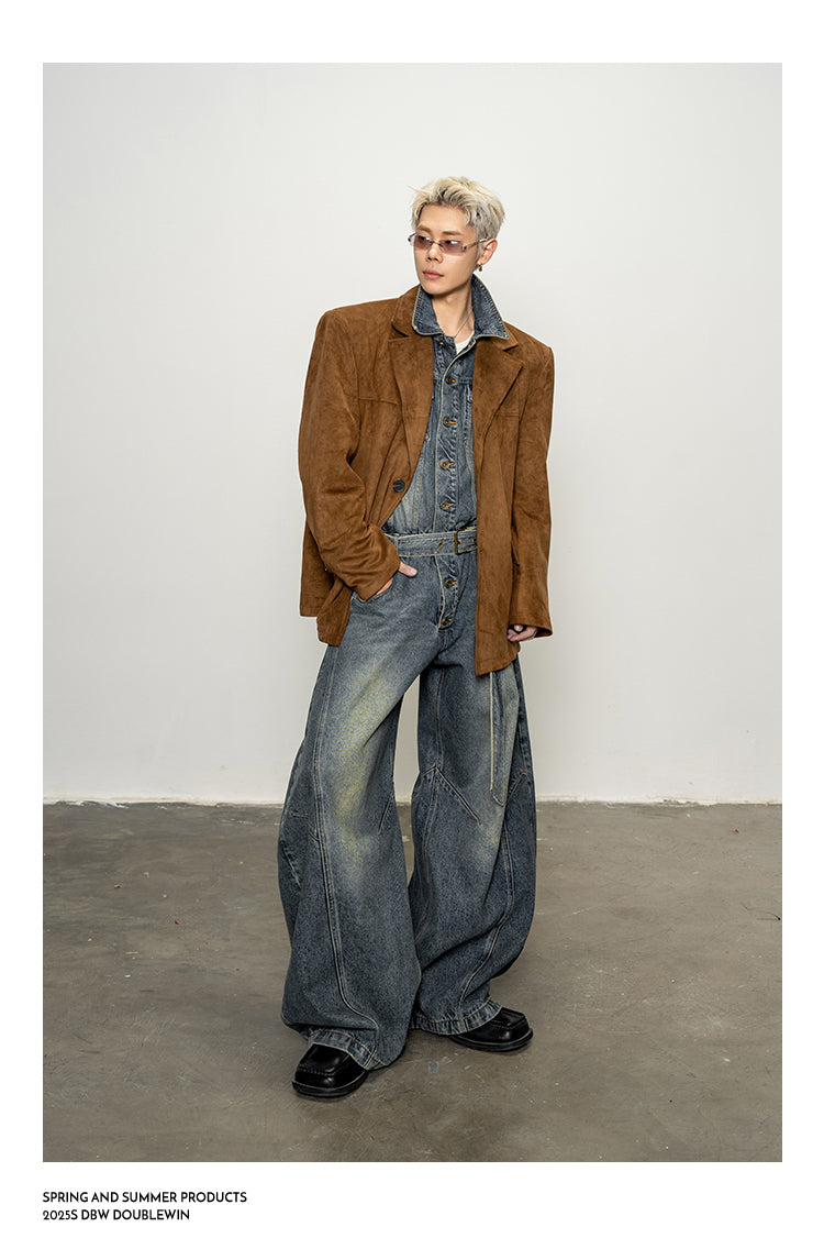 Straight Wide Shoulder Jacket