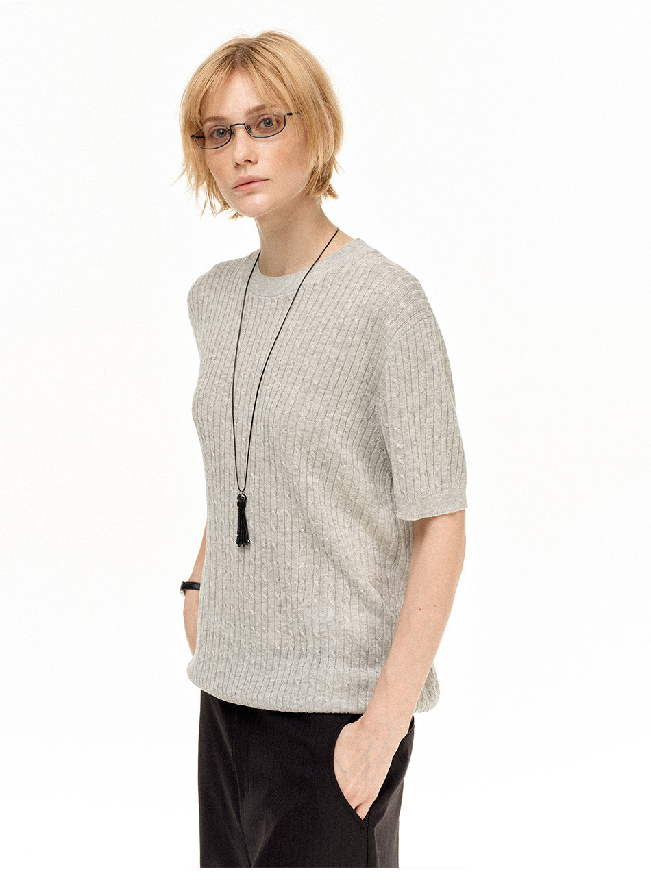Niche Design Knit Shirt