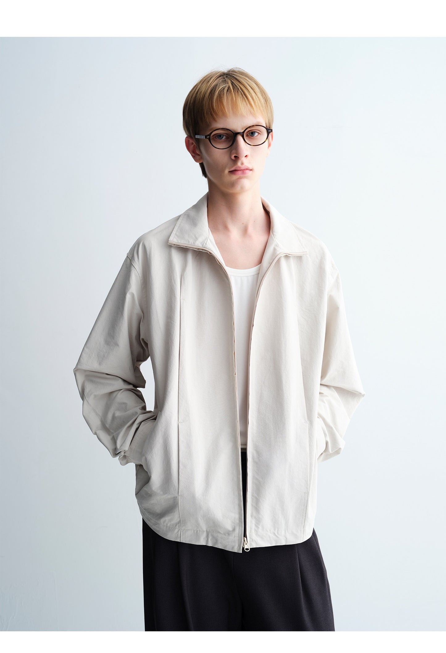 Pleated Pocket Casual Jacket