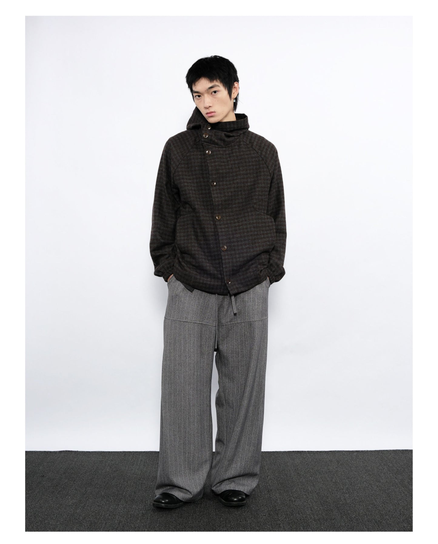 Checkered Hooded Jacket