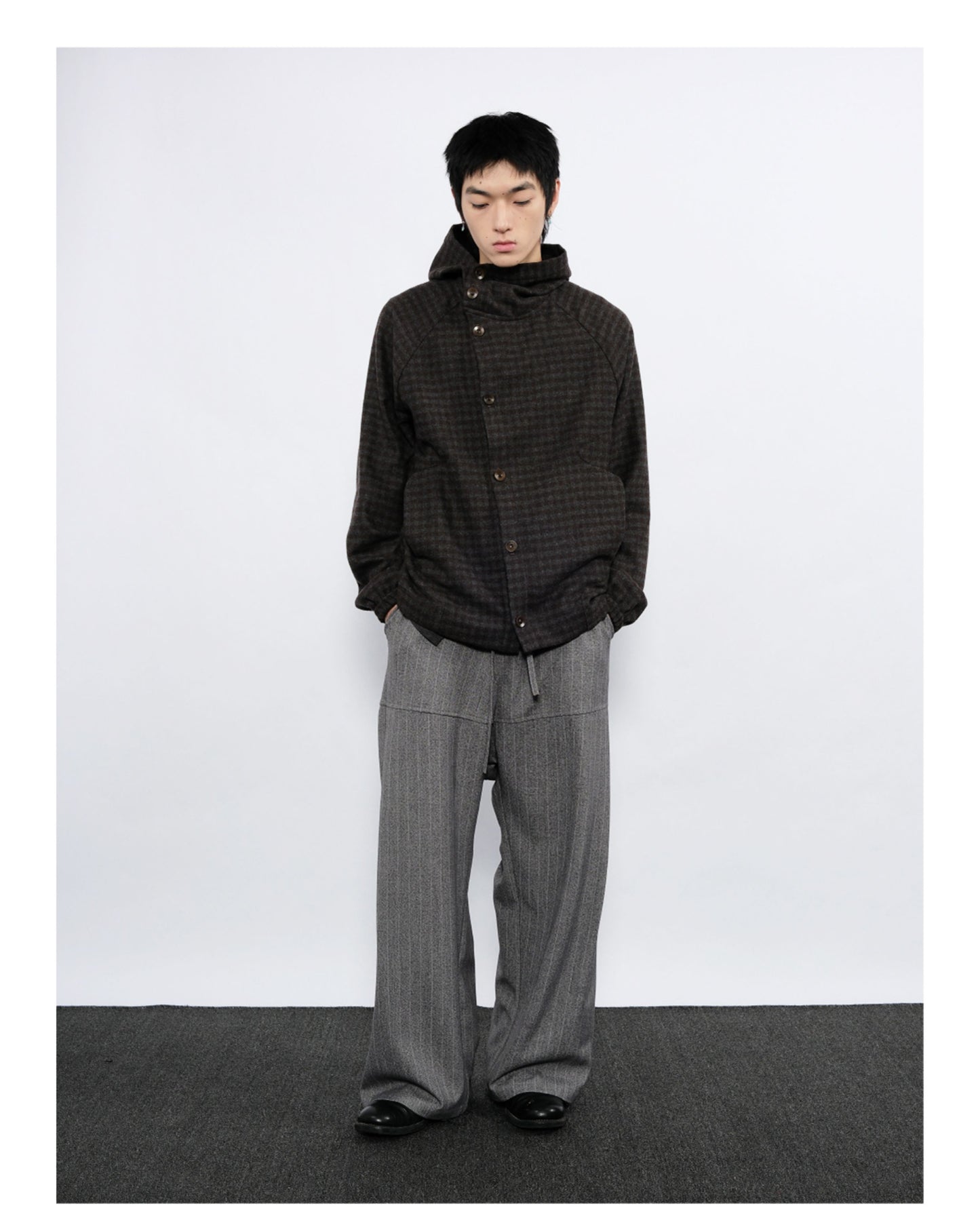 Checkered Hooded Jacket