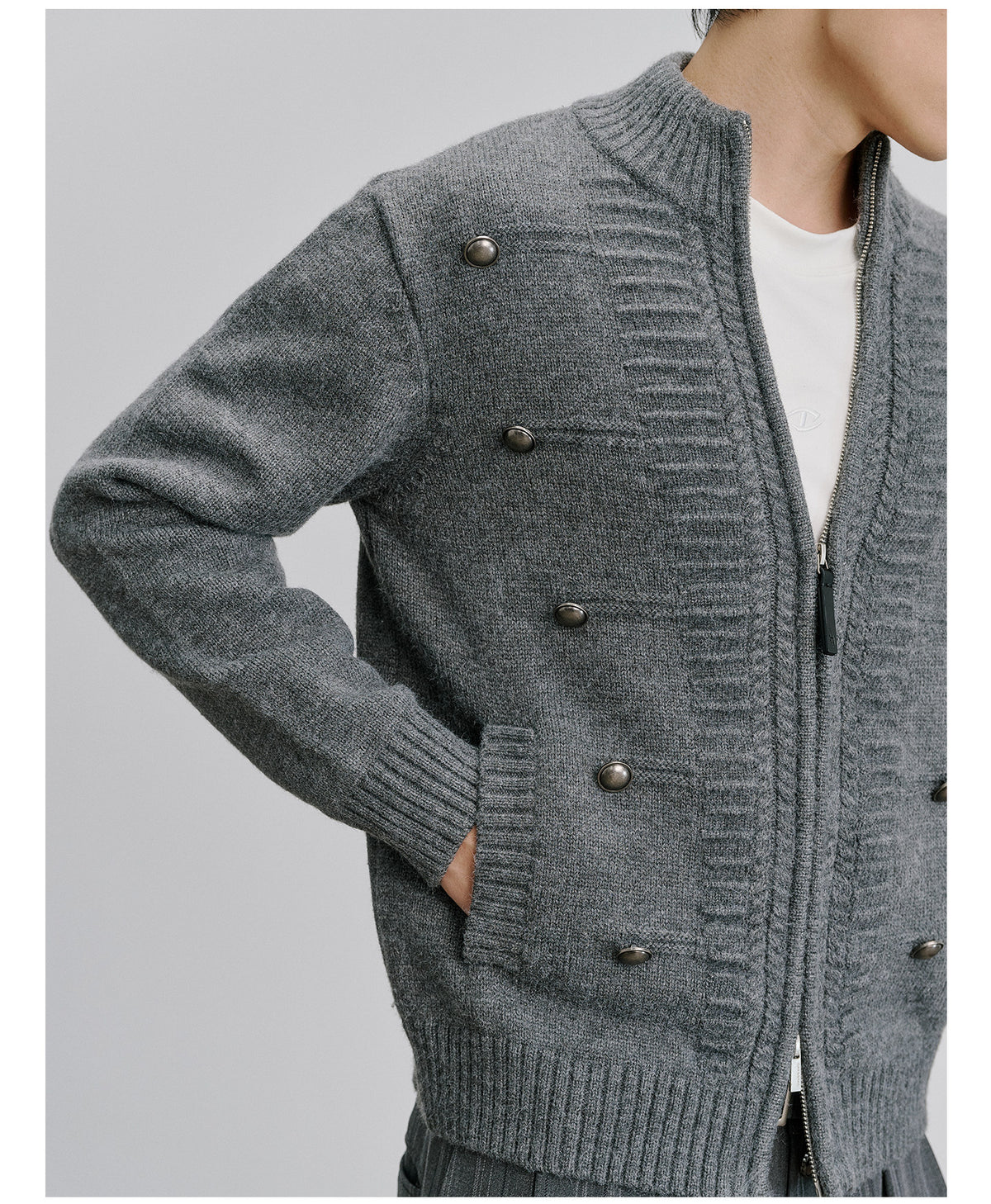 Napoleon 3D Wool-Blend Cardigan