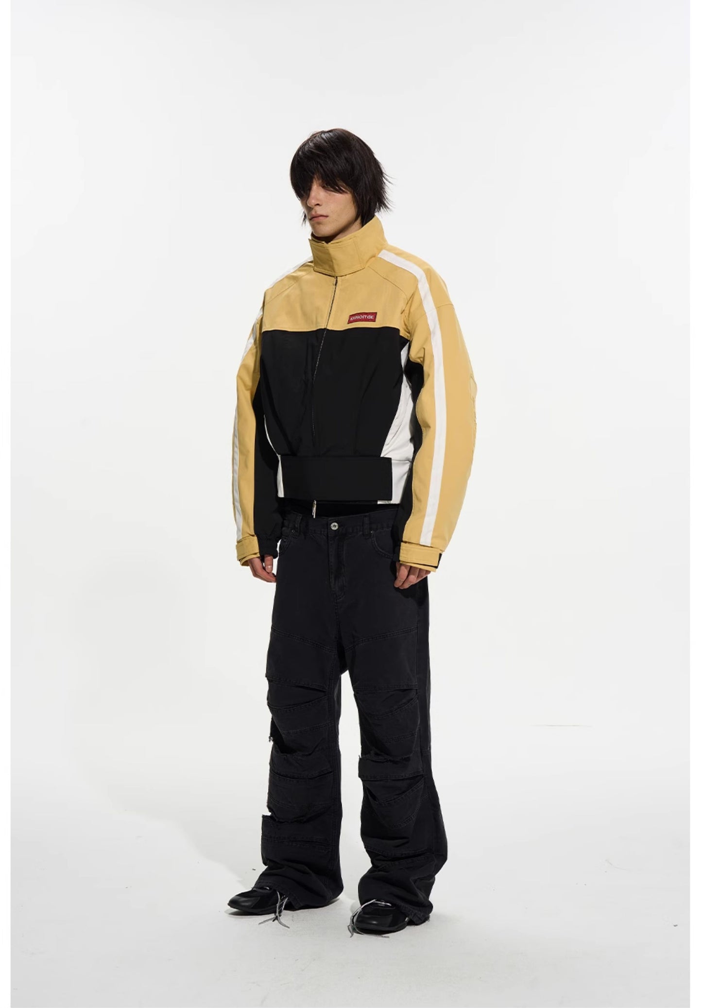 Sporty Patchwork Short Jacket