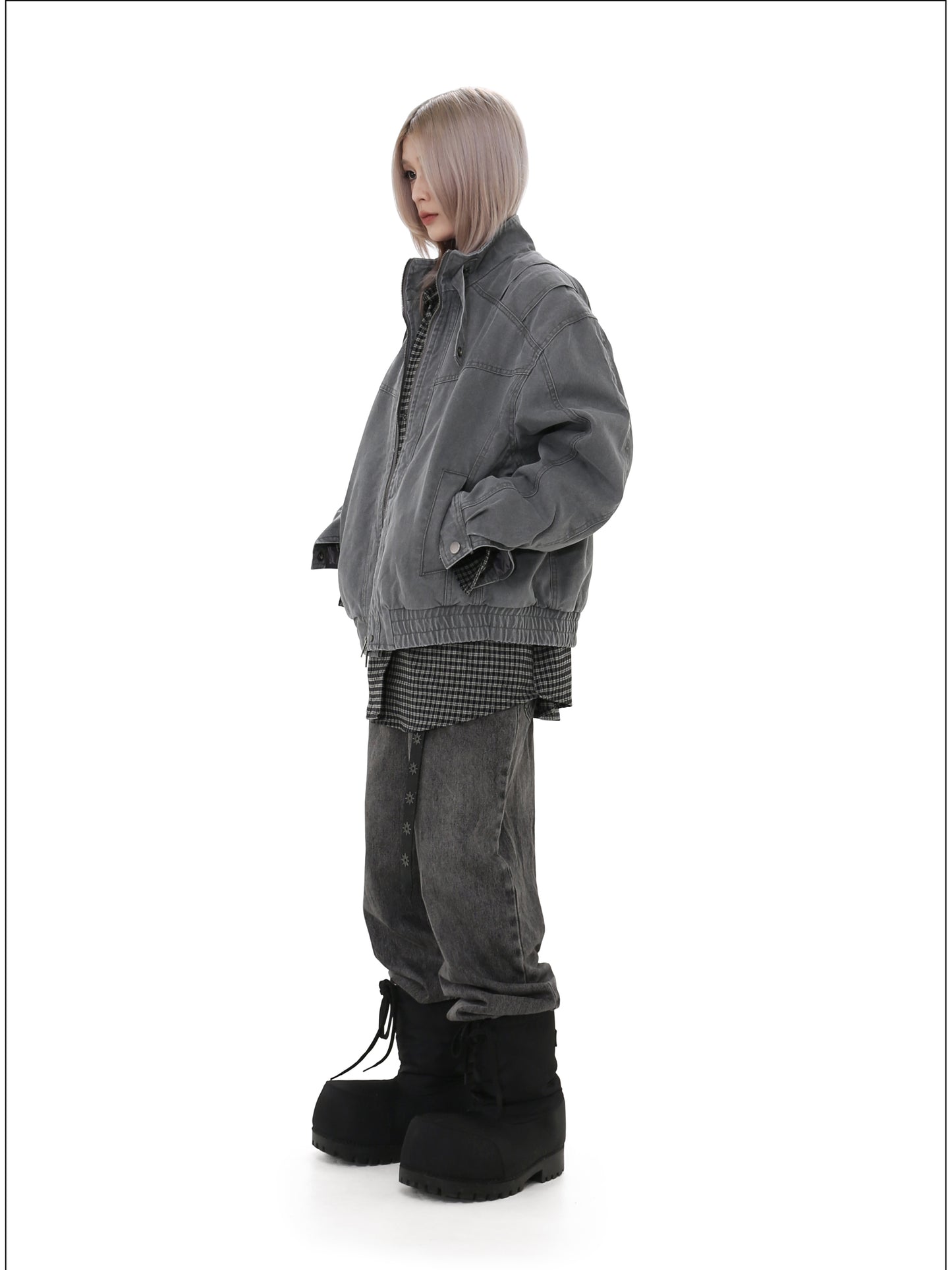 Washed and Damaged Heavyweight Jacket