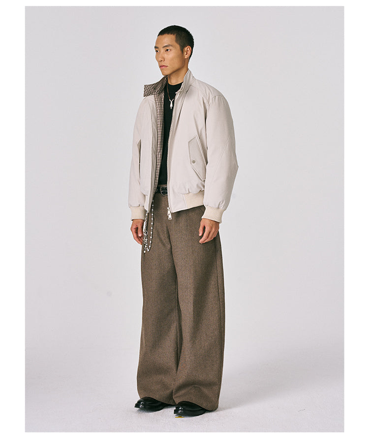 Harrington Check Pattern Down Jacket