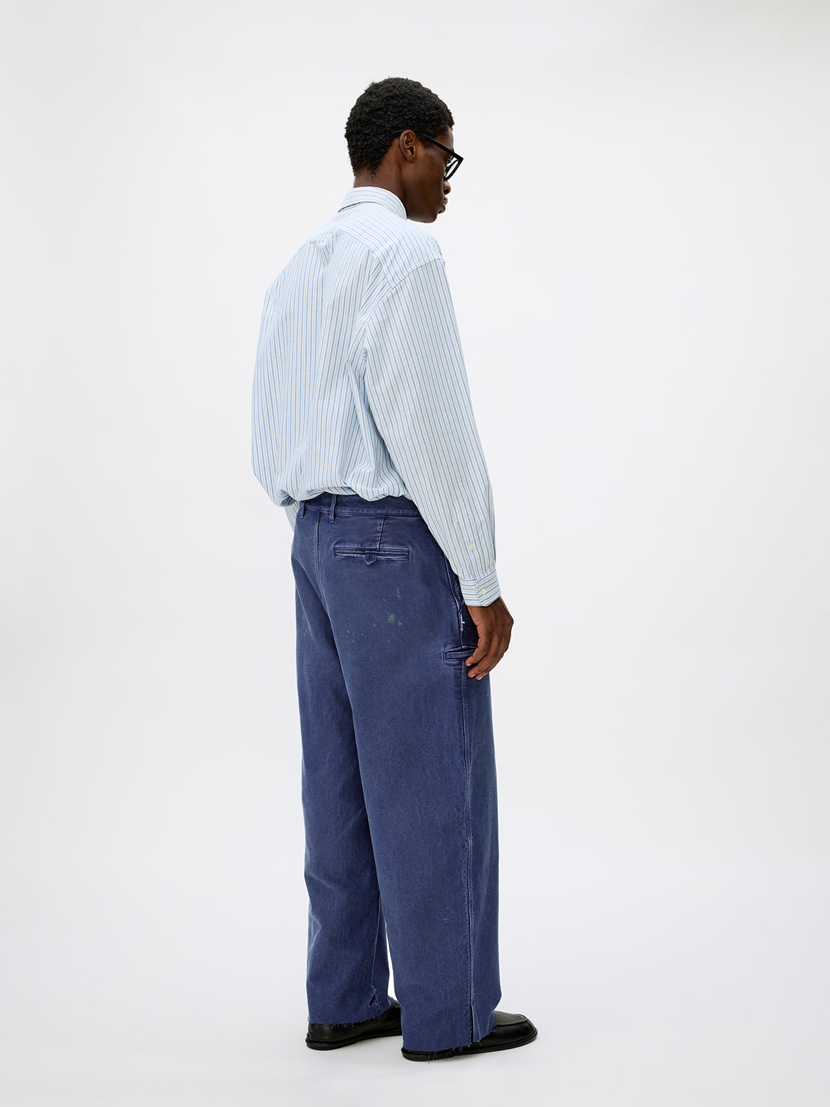 Heavy-Wash Finish Casual Pants