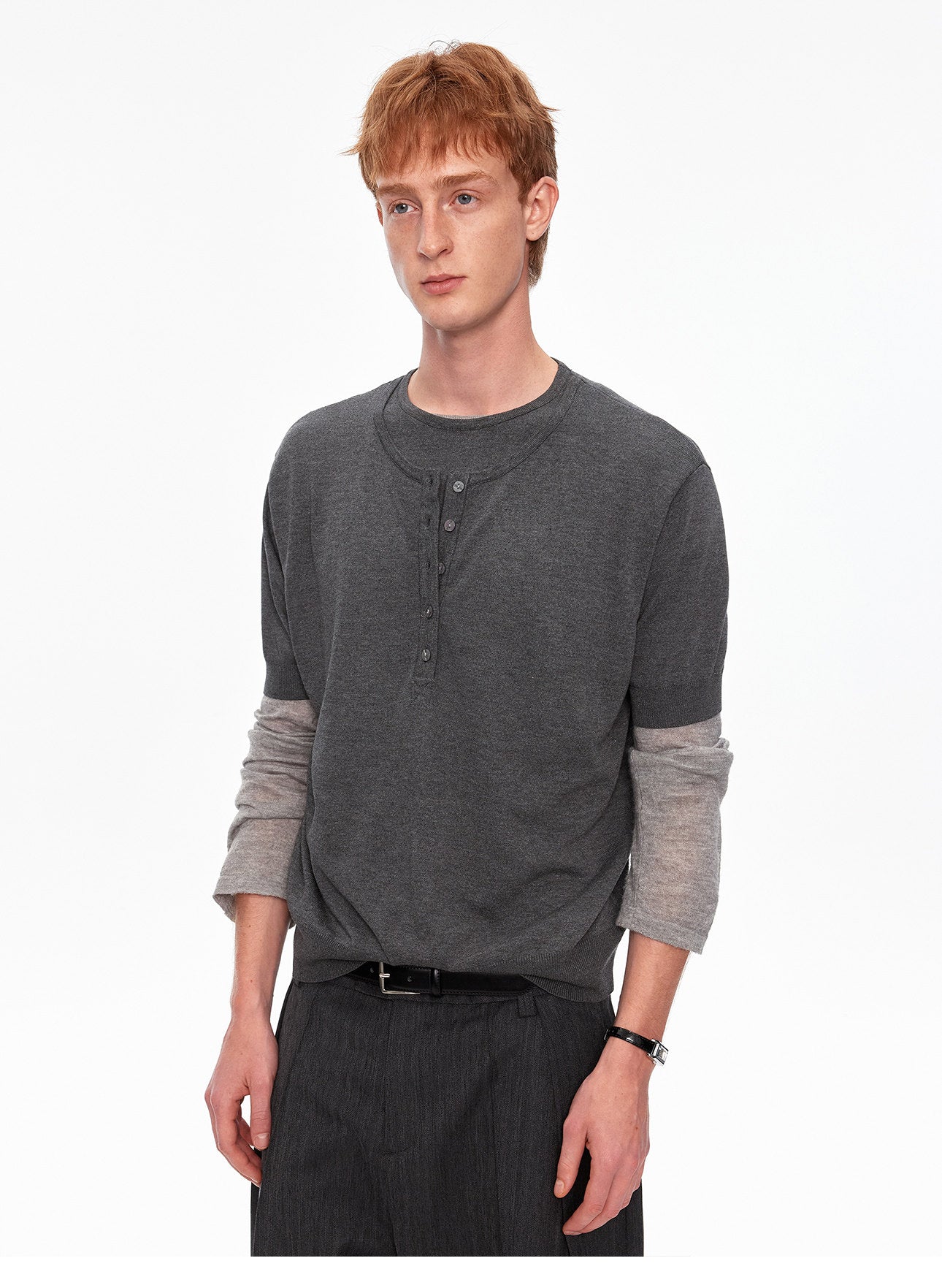 Two-Tone Casual Knit