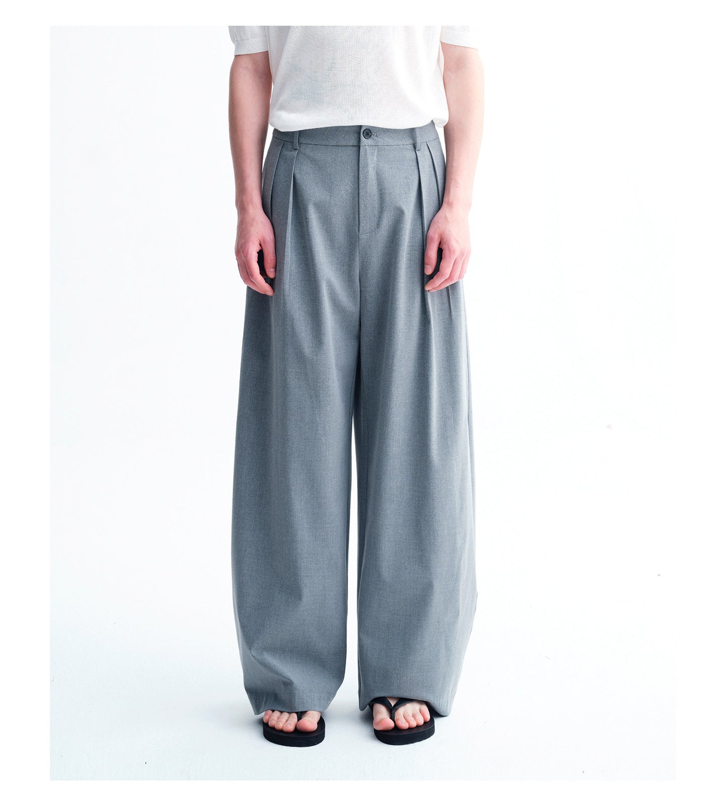 Cool High-Waisted Wide-Leg Pants